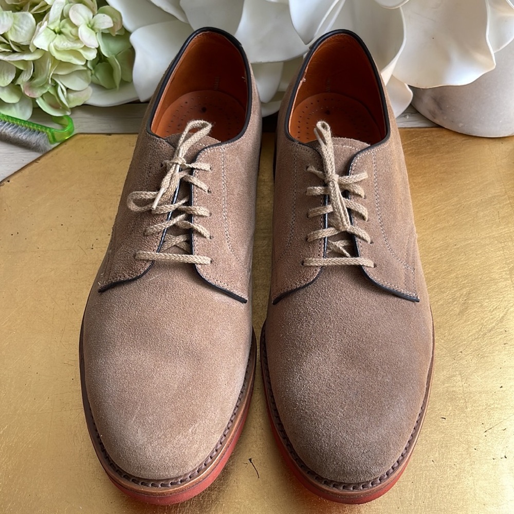 Vintage! Cole Haan Classic Suede Derbys in Medium Tan